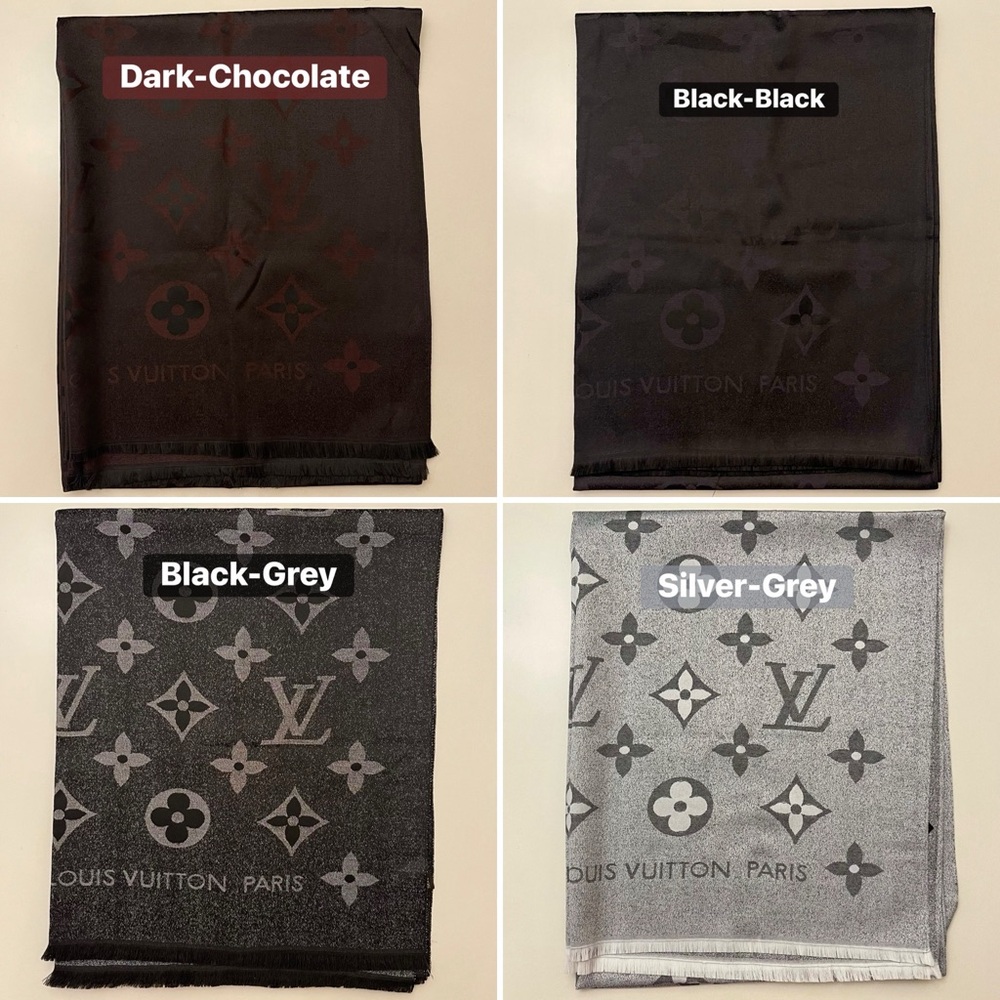 LV Monogram Cashmere Silk Blend Scarf